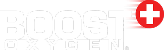 Boost Oxygen Logo with the White Cross in a Red Circle with Red entrails.
