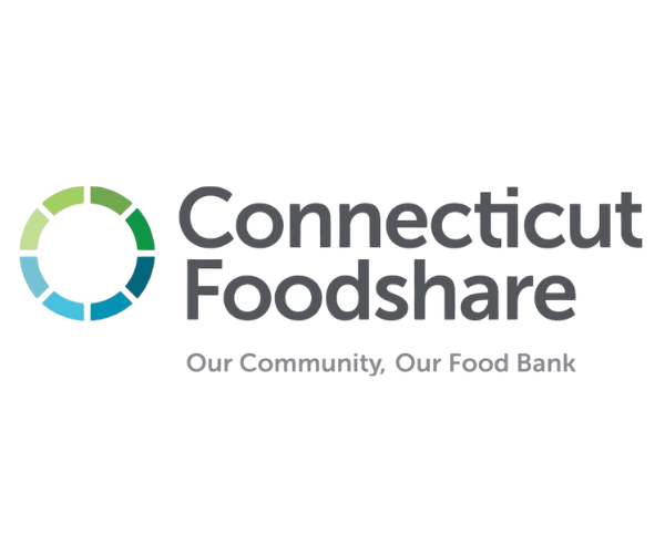 Connecticut Foodshare logo with a colorful wheel design.