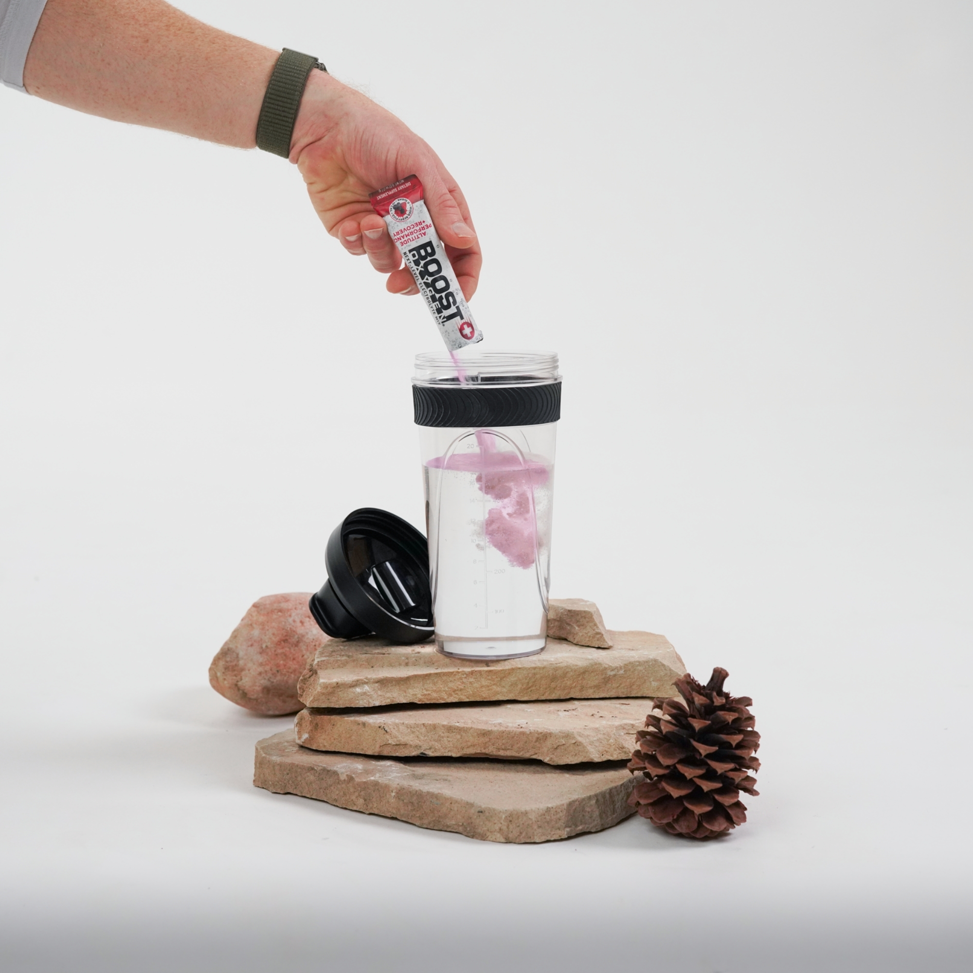 Packet Mixing Action Shot